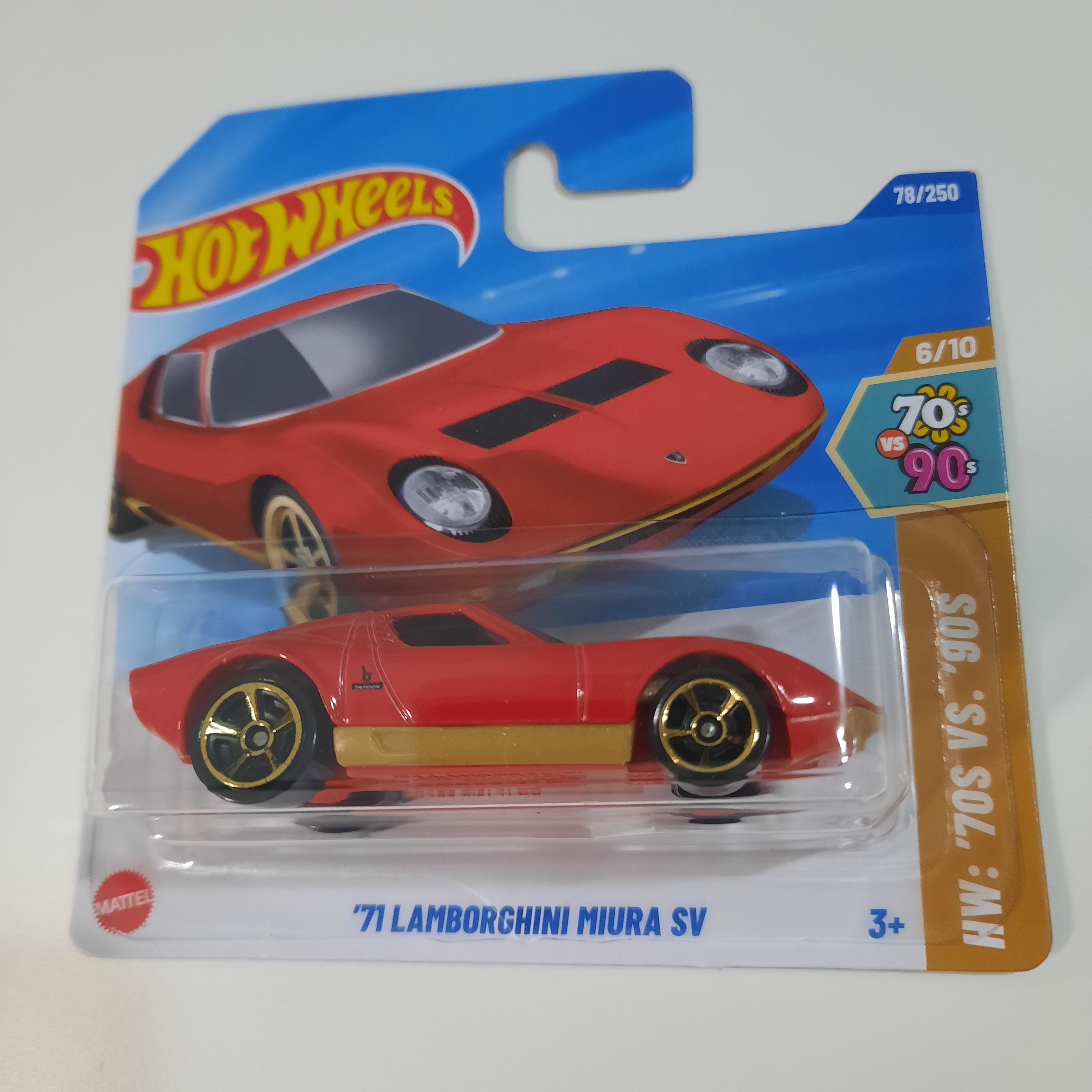 78/250 '71 Lamborghini Miura SV HW: '70s vs '90s  6/10 Hot Wheels 2025