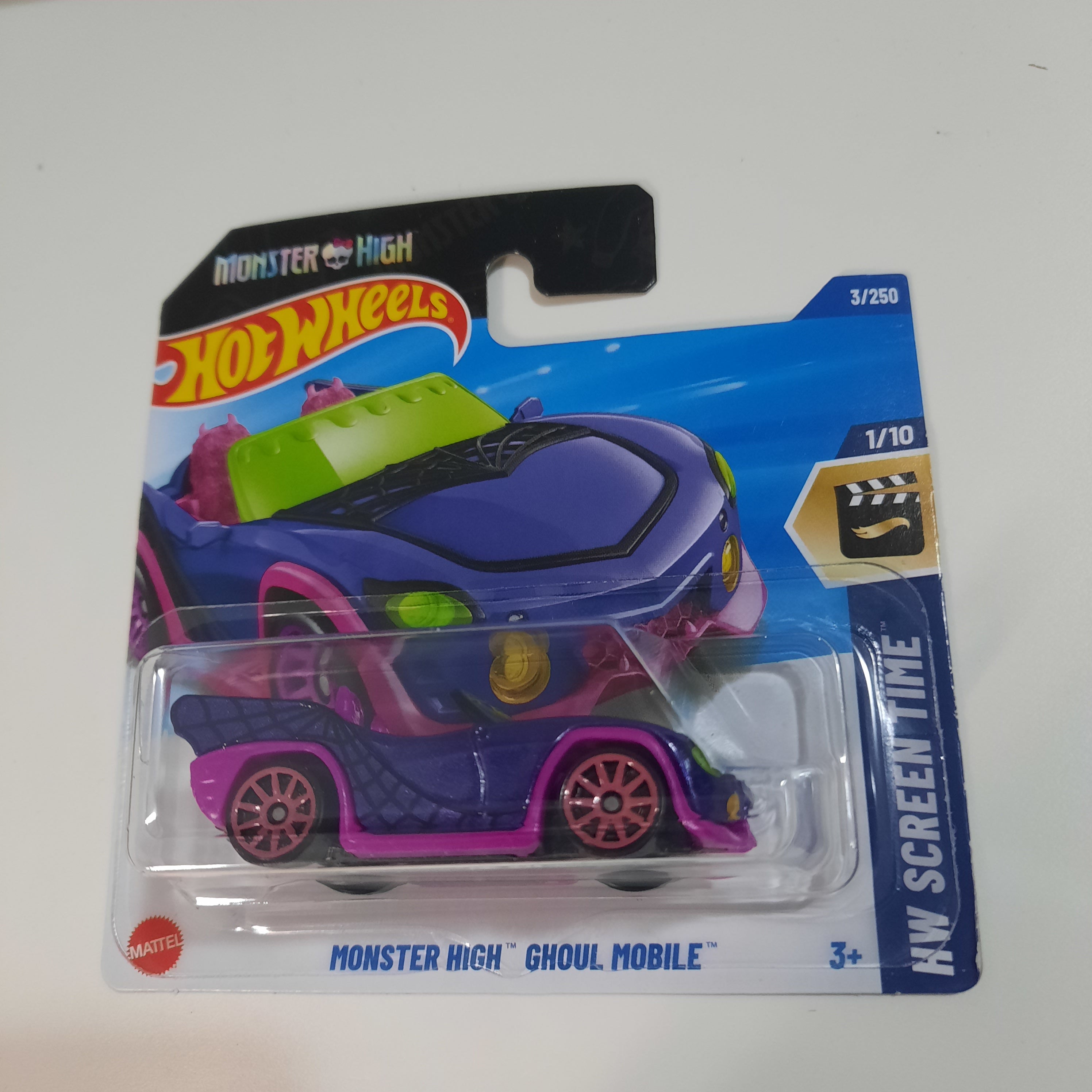 3/250 Monster High Ghoul Mobile HW Screen Time 1/10 Hot Wheels 2025