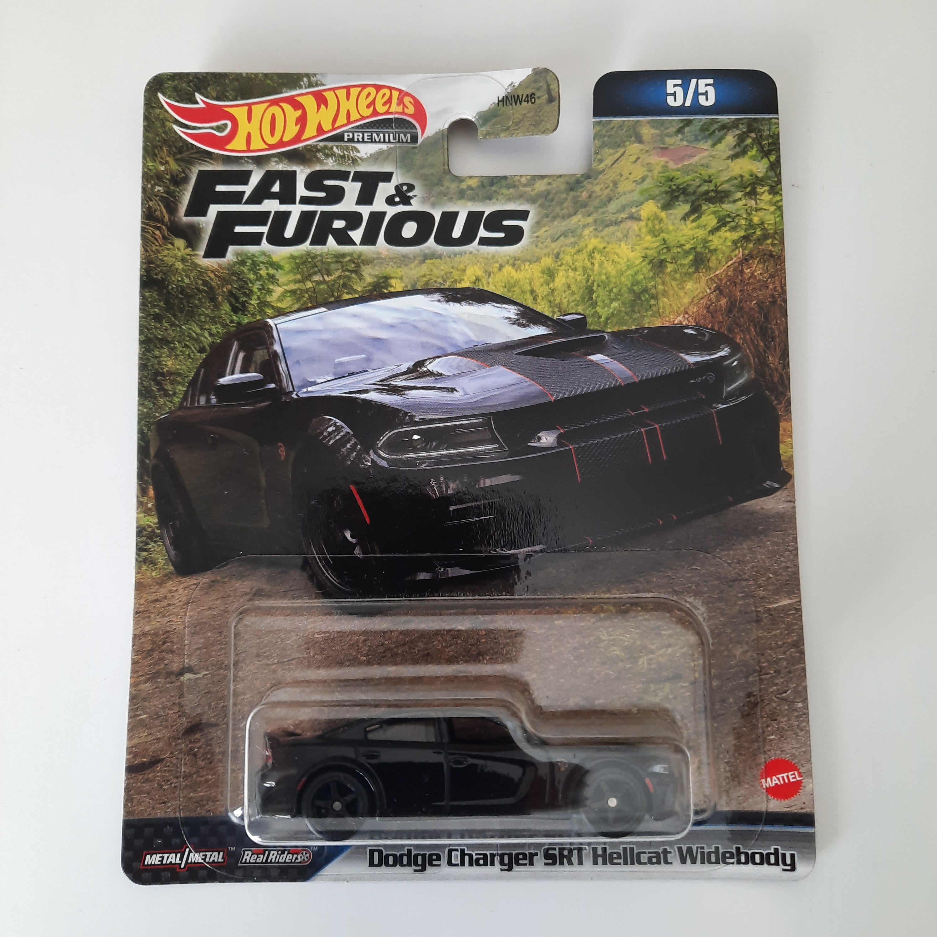 Fast & Furious (2) Dodge Charger SRT Hellcat Widebody 5/5 Hot Wheels Premium 2023