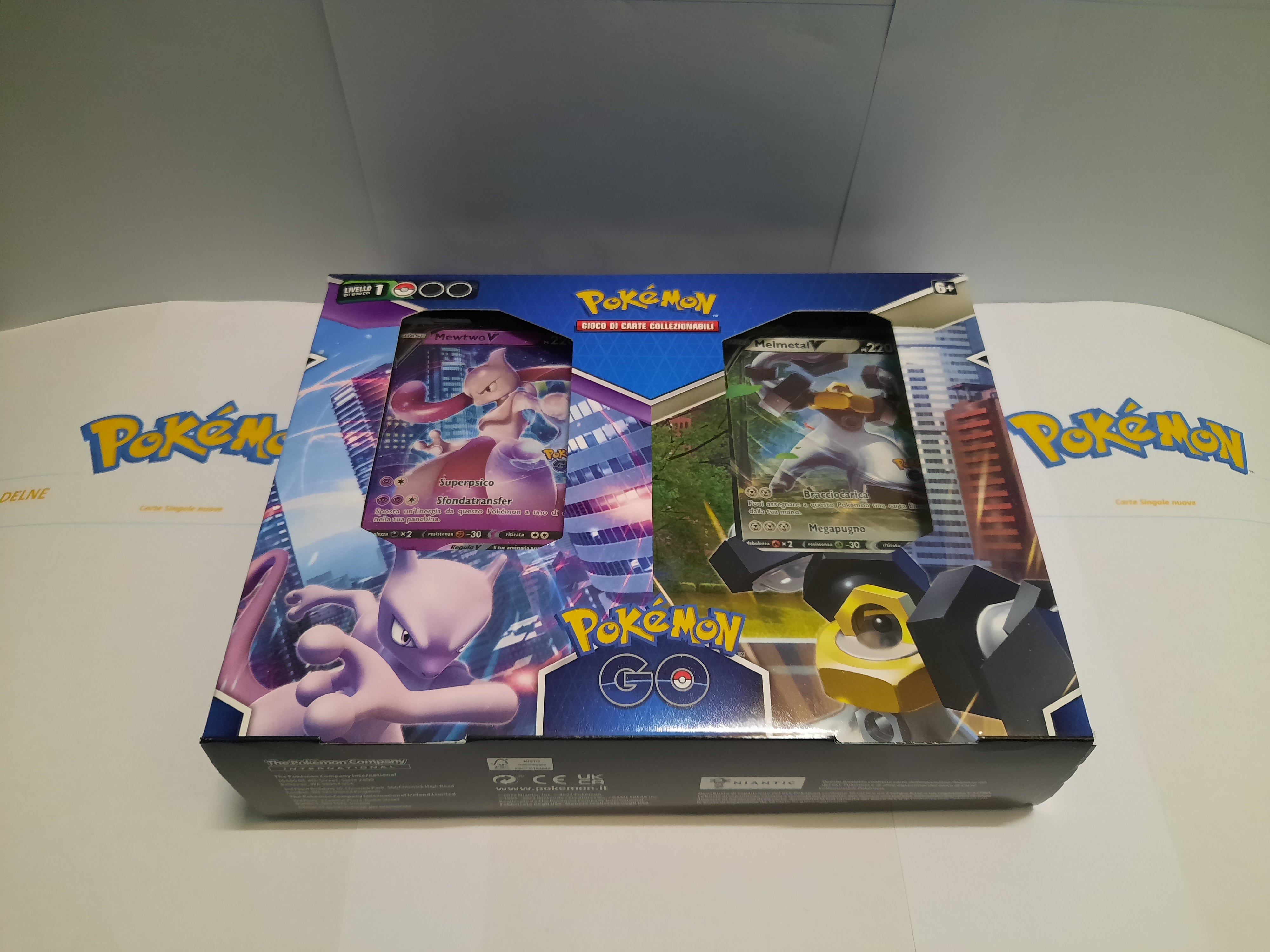 BUNDLE MAZZO LOTTE MEWTWO-V Vs MELMETAL-V ITA SIGILLATO - CARTE POKEMON