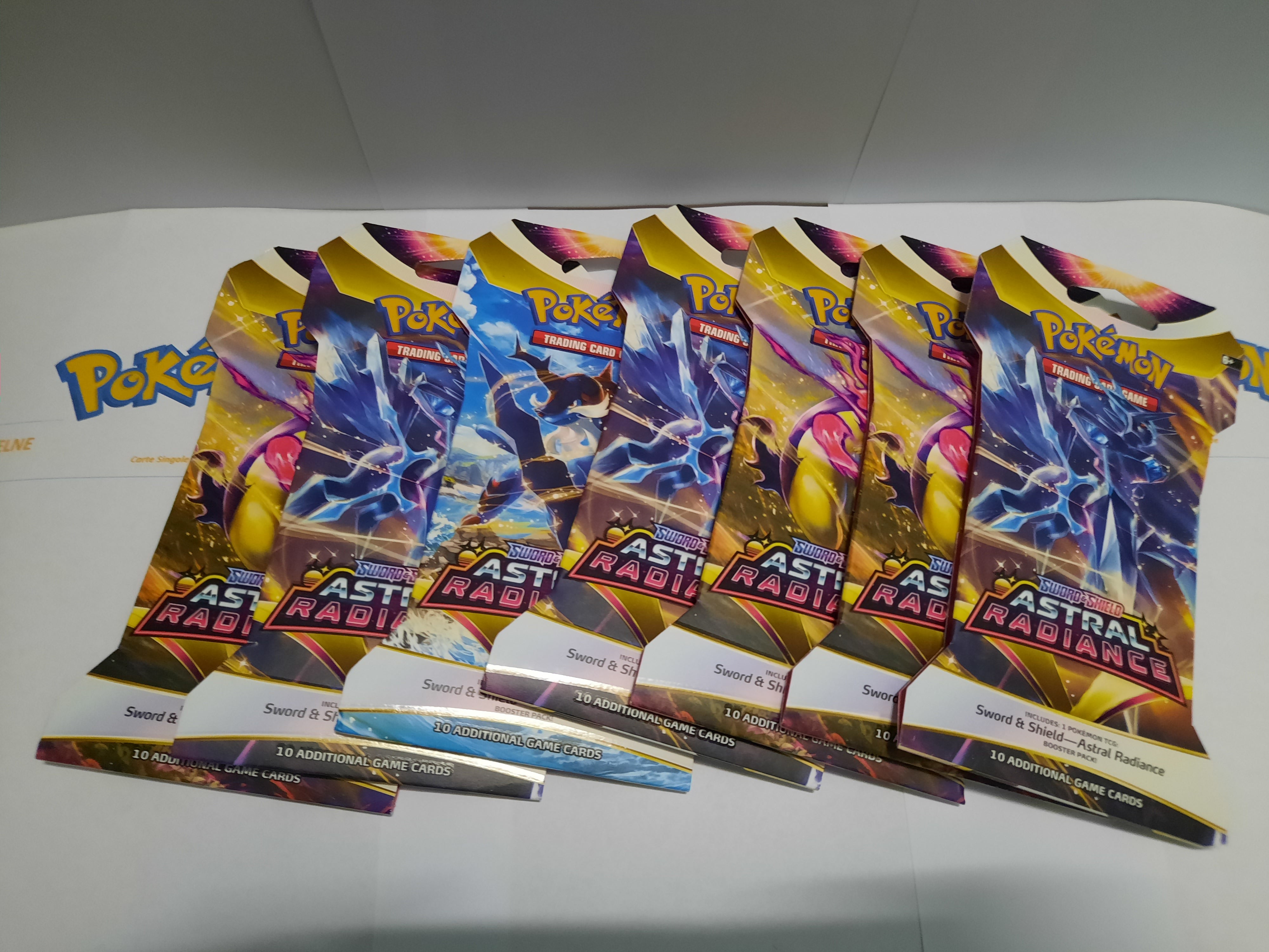BUSTINE SIGILLATE - CARTE POKEMON - SPADA E SCUDO ASTRAL RADIANCE ENG